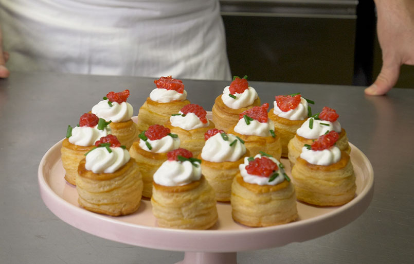 Vol-au-vent al salmone con Hoplà Professional da montare e per cucina